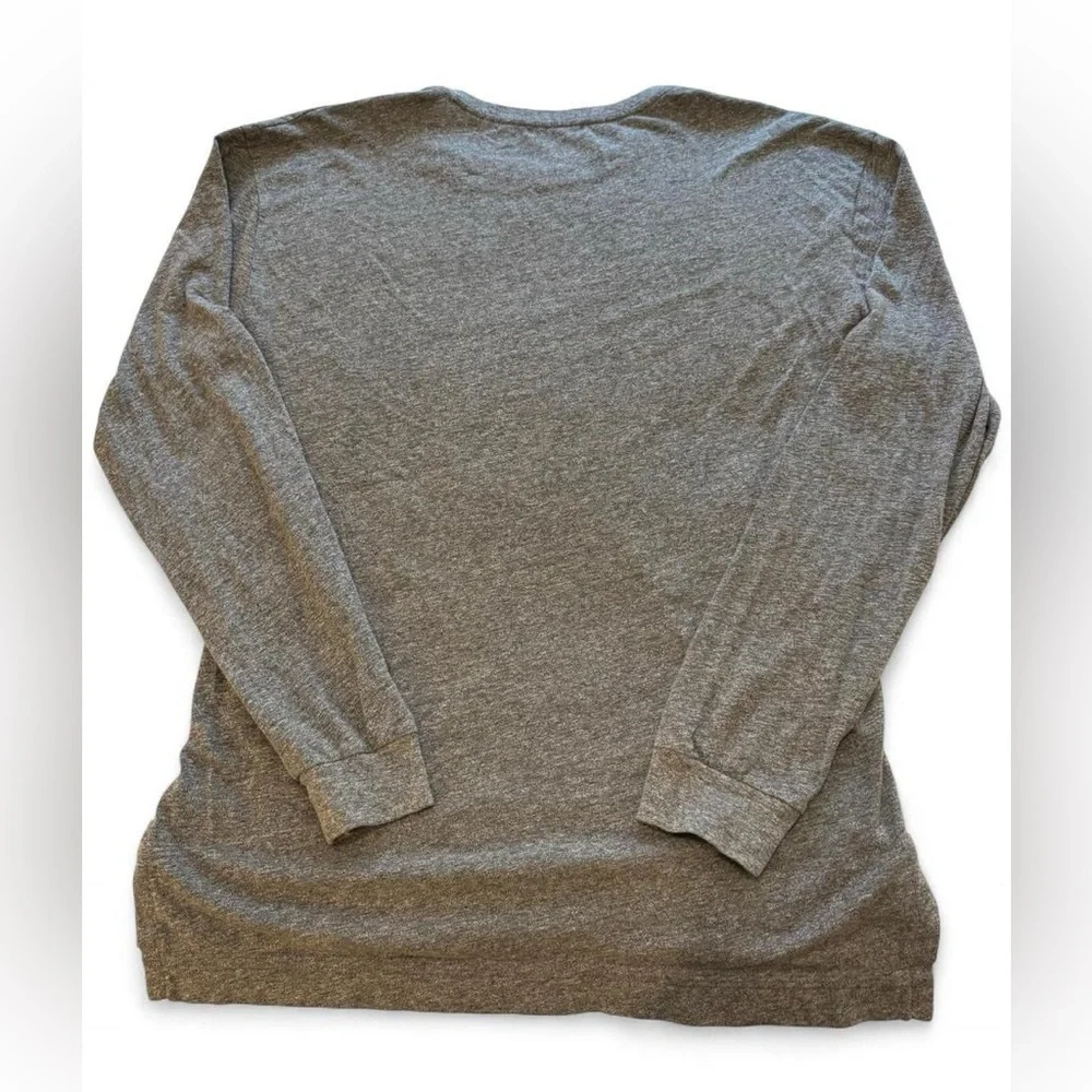 John Elliott Tri-Blend Long Sleeve Mercer Tee Heather Grey Size 3 L